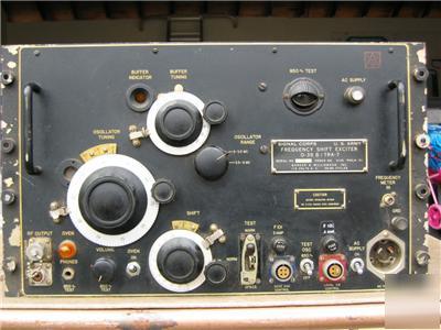Frequency shift exciter o-39B/tra-7 barker & williamson