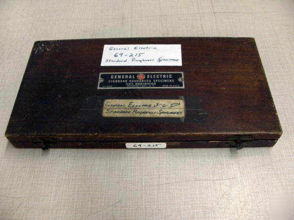 General electric standard roughness specimens