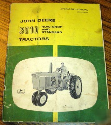 John deere 3010 tractor operator's owner's manual jd 