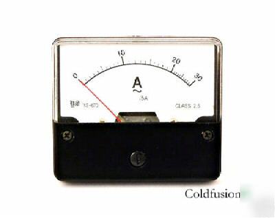 New 0-30A ac analog a amp current panel meter