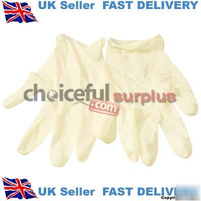 New brand large latex gloves pack of 30