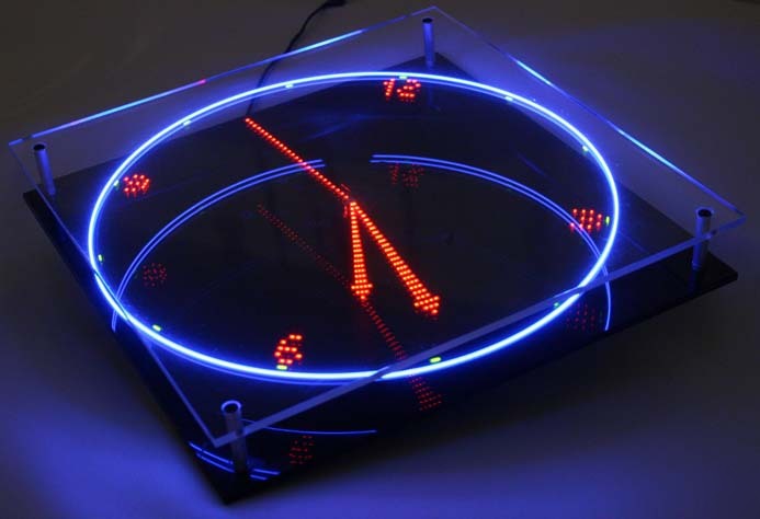 Nixie tube virtual led clock neon novelty unique