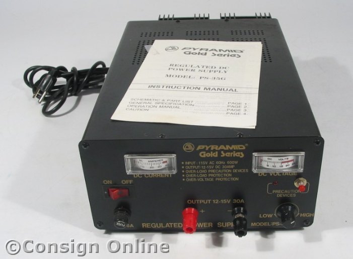 Pyramid gold series regulated dc power supply ps-35G