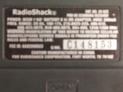 Scanner radio shack 07-0042-3WSP