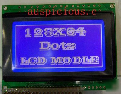 128X64 graphic blue backlight lcd module,50PCS