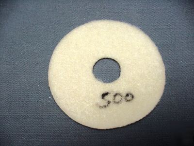 4â€ dry polishing disc â€“ velcro backed - #500