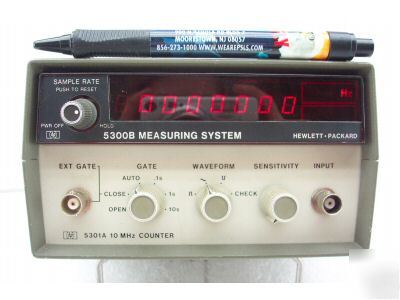 Hp 5300B measuring system w/ hp 5301A counter module