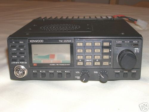 Kenwood tm-2570A 2-meter radio with dual band antenna