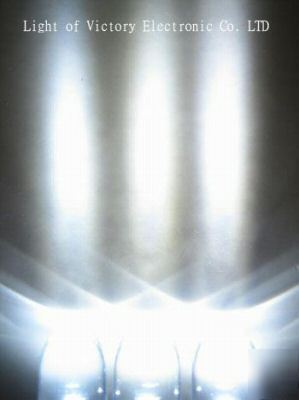 L/sh 100 x 10MM brightest white led lamp 130,000MCD f/r