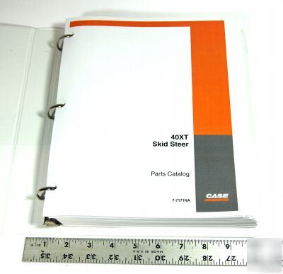 New case parts book - 40 xt skid steer - 
