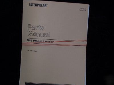 Original caterpillar 944 wheel loader parts manual