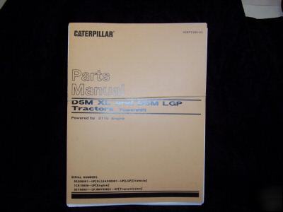 Original caterpillar D5M xl & D5M lgp parts manual