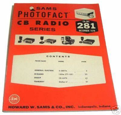 Sams photofact cb-281 december 1979 cb radio series