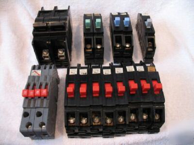 Zinsco circuit breaker lot 20A 30A 40A 100A 