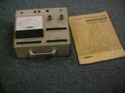  vintage heathkit it-12 fettransistor tester & manual