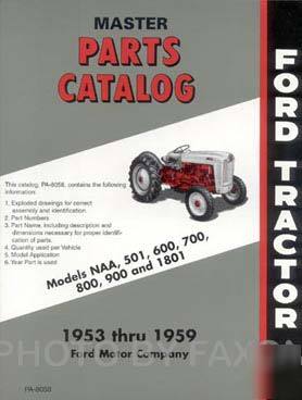 1953-1959 ford tractor master parts catalog