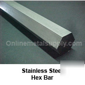 303 stainless steel hex bar .625'' dia. x 48