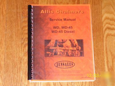 Allis chalmers jensales service manual wd, WD45 gas & d