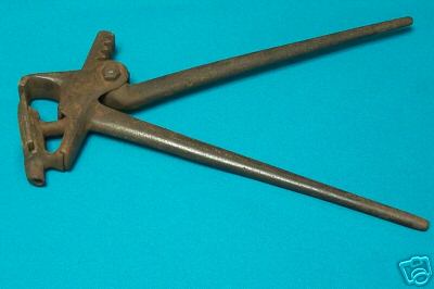 Antique horse hoof nippers clippers patented