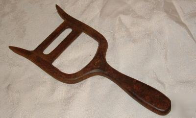 Antique livestock mouth brace - bawl & gag - cast iron