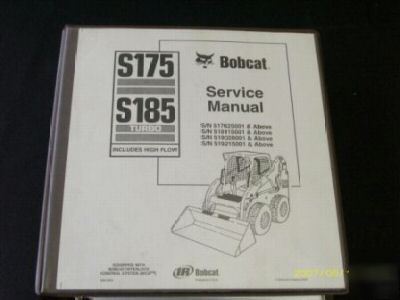 Bobcat S175 S185 skidsteer loader service manual 1