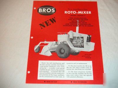 Bros model ssprm-7 roto-mixer brochure 