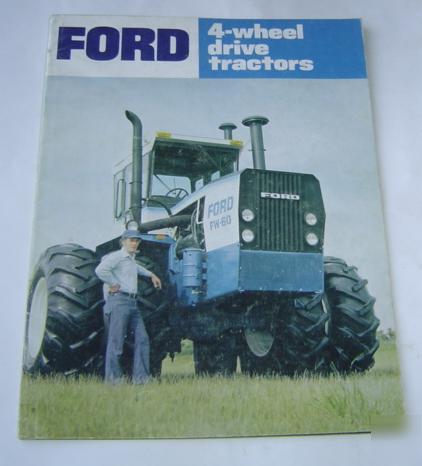 Ford fw-60 fw-20 fw-30 fw-40 4-wd tractor brochure