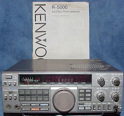 Kenwood r-5000 shorwave receiver w / manual