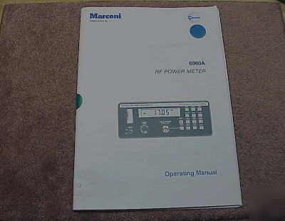 Marconi 6960 rf power meter manual