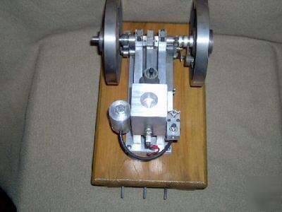 Model of antique hit & miss flywheel engine miniature