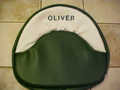 Oliver 77 tractor pan seat cover embroidered
