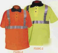 Safety polo shirt class 2 medium orange