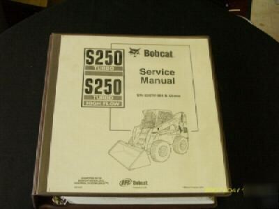 Bobcat S250 turbo skidsteer loader service manual