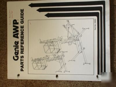Genie awp parts book manual reference guide