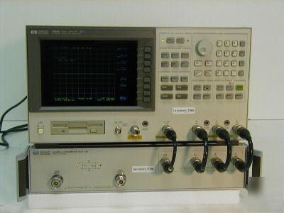 Hp 4396A w/ hp 85046A rf network spectrum analyzer
