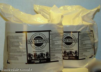 Pre-milking teat wipes 2 refill bags 2000 wipes