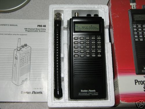 Pro-46 scanner realistic/ radio shack 100 channel 7A3 