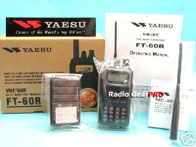 Yaesu ft-60R dual band handheld free band transceivers 