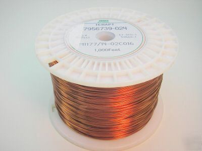 M1177/14-02C016, mil spec magnet wire, 16 awg, (1000')