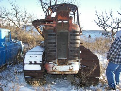 Allis chalmers antique crawler dozer tractor hd-14 