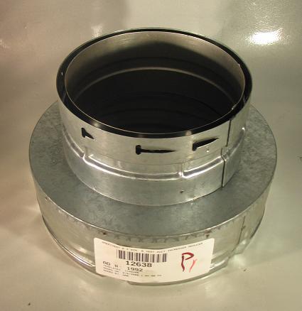 Amerivent 6 x 8IN. b vent duct increaser reducer