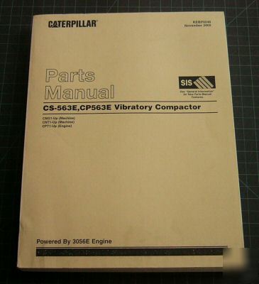 Cat caterpillar cs/cp-563C compactor parts manual book