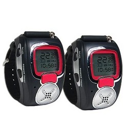Digital wristwatch and 2-way radio (2 pack)