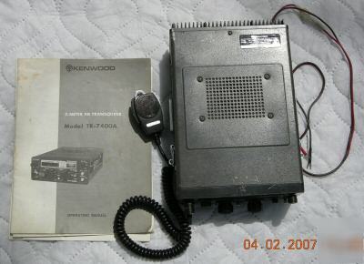 Kenwood tr-7400A 2 meter transceiver . works perfect 