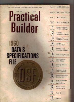 May 1960 practical builder mag- data & specs issue