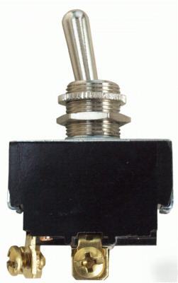 Momentary toggle switch, heavy duty, on-(off)