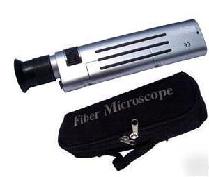 New ** 200X fiber optic inspection microscope, **