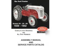 New ford 9N 2N 8N assembly parts book reference manual 