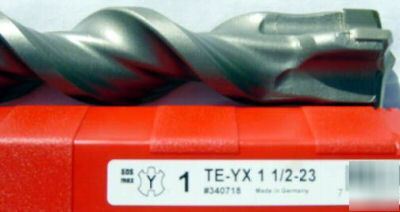 New hilti hammer concrete drill bit sds max teyx 1.5X23