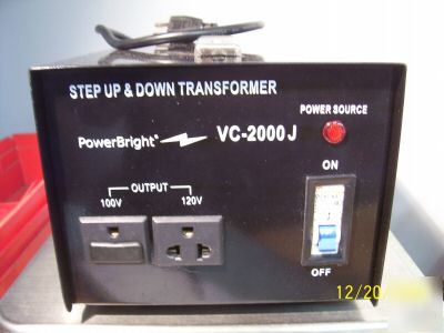 Powerbright vc-2000J step up/down transformer
